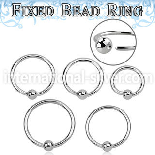 bedr20 hoops captive rings surgical steel 316l ear lobe