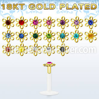 bilbfwg clear bio flexible labret flower