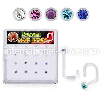 biswmx16 l shape nose studs bioflex ptfe nose