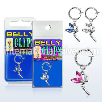 blcp532 fake illusion hoops others belly button