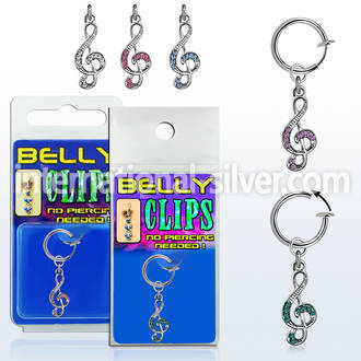 blcp576 fake illusion hoops others belly button