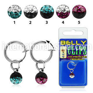 blcpt117e fake illusion hoops others belly button