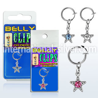 blcptsar fake illusion hoops others belly button