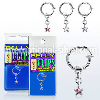 blcpz585 fake illusion hoops others belly button