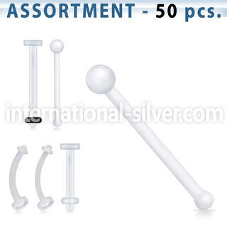 blk119 micro curved barbells bioflex ptfe nose