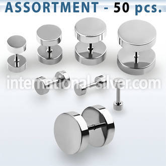 blk159 cheaters  illusion plugs and tapers surgical steel 316l belly button