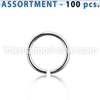 blk223b seamless segment rings surgical steel 316l ear lobe