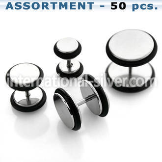blk271 cheaters  illusion plugs and tapers surgical steel 316l belly button