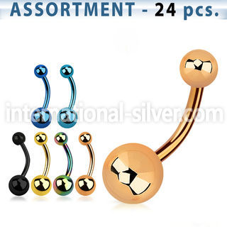 blk276 belly rings anodized surgical steel 316l belly button