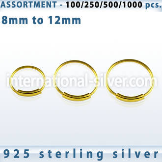 blk291 nose hoop silver 925 nose