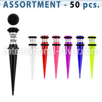 blk420 cheaters  illusion plugs and tapers acrylic body jewelry belly button