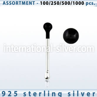 blk446 nose bone silver 925 nose