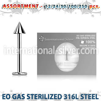 blk471 labrets lip rings surgical steel 316l labrets chin