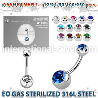 blk484 belly rings surgical steel 316l belly button