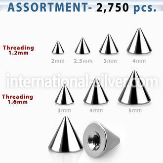 blk514 loose body jewelry parts surgical steel 316l 