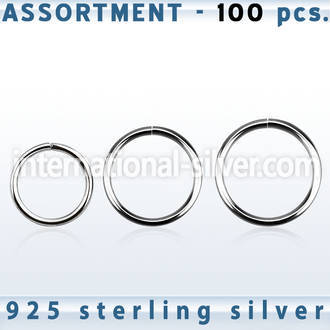 blk515 seamless segment rings silver 925 nose