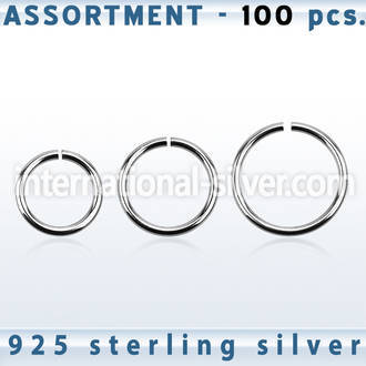 blk517 seamless segment rings silver 925 nose