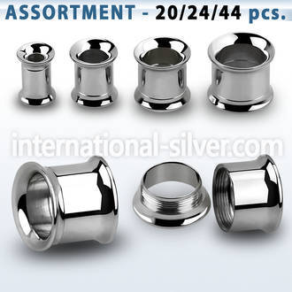 blk536 tunnels gauges surgical steel 316l ear lobe