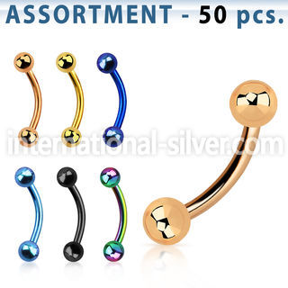 blk78 micro curved barbells anodized surgical steel 316l eyebrow