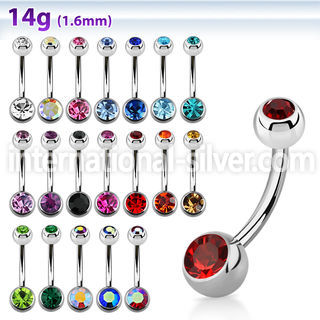 bn2cs belly rings surgical steel 316l belly button