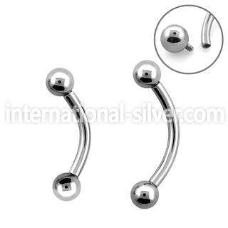 bnebin micro curved barbells surgical steel 316l eyebrow