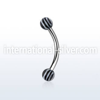 bnedxt micro curved barbells surgical steel 316l with acrylic parts eyebrow