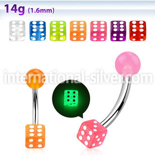 bngldi belly rings surgical steel 316l with acrylic parts belly button