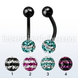 bntfr6d belly rings anodized surgical steel 316l belly button