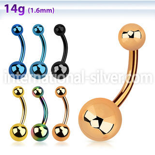 bntg belly rings anodized surgical steel 316l belly button