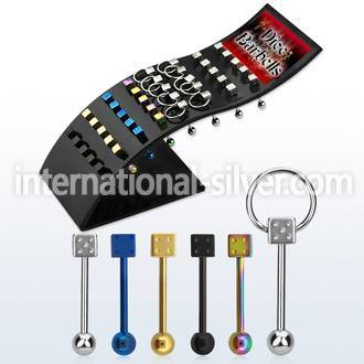 brbbdi straight barbells anodized surgical steel 316l tongue