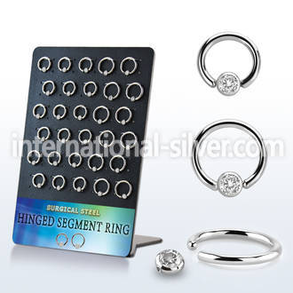 brbcrz1b surgical steel ball closure rings ear othersear lobe ear othersnipple septum piercing