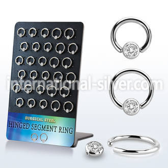 brbcrz2b surgical steel ball closure rings ear othersear lobe nipple septum piercing