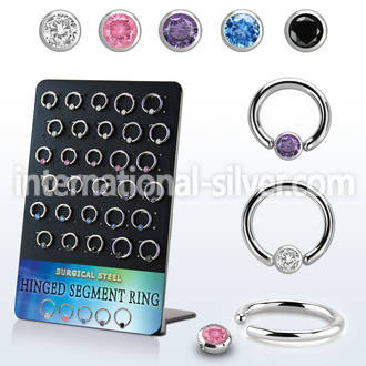brbcrz3b surgical steel ball closure rings ear othersear lobe ear othersnipple septum piercing