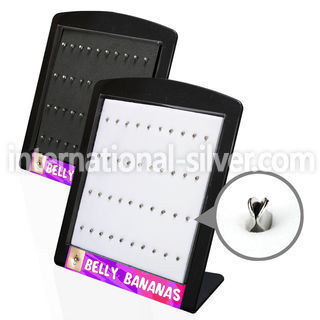 brey3 displays acrylic body jewelry belly button