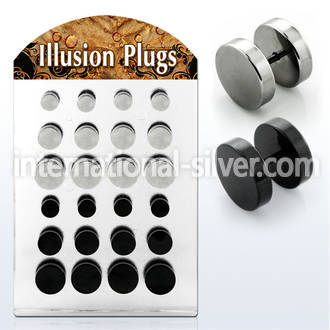 bripf3 cheaters  illusion plugs and tapers anodized surgical steel 316l belly button