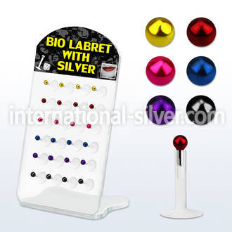 brlbi15 labrets lip rings bioflex ptfe labrets chin