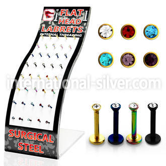 brmlb12 labrets lip rings anodized surgical steel 316l labrets chin