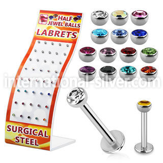 brmlb15 labrets lip rings surgical steel 316l labrets chin