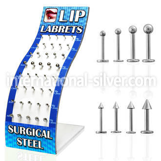 brmlb7 labrets lip rings surgical steel 316l labrets chin