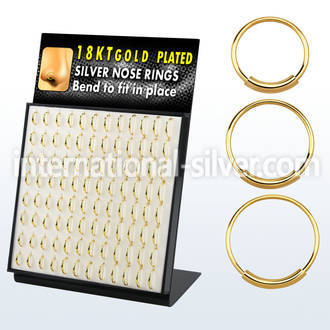 brnhmx15 nose hoop silver 925 