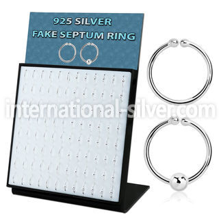 brnhmx40 sterling silver fake septum rings assorted