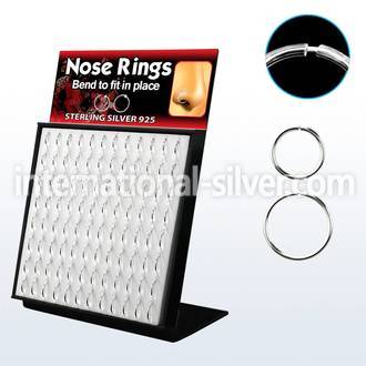 brnhmx6 seamless segment rings silver 925 nose