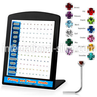 brnspbt l shape nose studs silver 925 nose