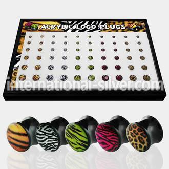 brpg102 plugs gauges acrylic body jewelry ear lobe