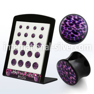 brpg118 plugs gauges acrylic body jewelry ear lobe