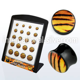 brpg125 plugs gauges acrylic body jewelry ear lobe