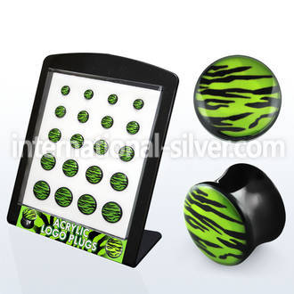 brpg129 plugs gauges acrylic body jewelry ear lobe