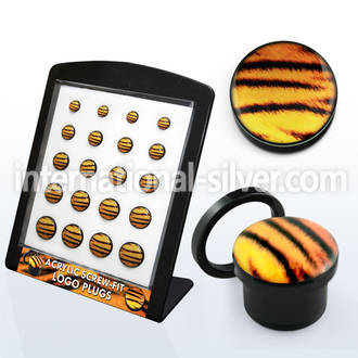 brpg133 plugs gauges acrylic body jewelry ear lobe