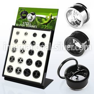 brpg147a tunnels gauges anodized surgical steel 316l ear lobe