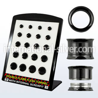 brpg149b tunnels gauges anodized surgical steel 316l ear lobe